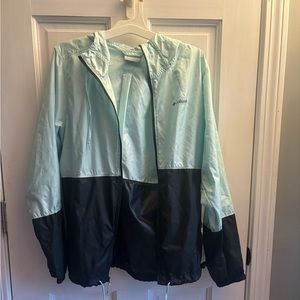 Small, Teal and Black, Columbia Windbreaker